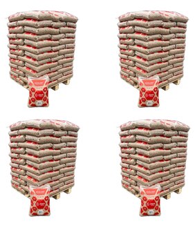HOUTPELLETS - ENPlus A1 kwaliteit Pellets 260 x 15 kg 
