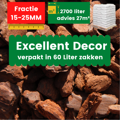 AFHAALPRODUCT - Franse Boomschors Decor 15-25mm Excellent 2340 liter 