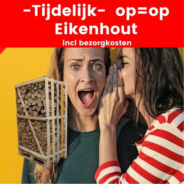 SALE-Haardhout Eiken jumbo krat  