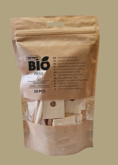 Houten Bio Gronddoek ankers 10 stuks