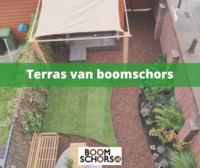 Terras van boomschors aanleggen