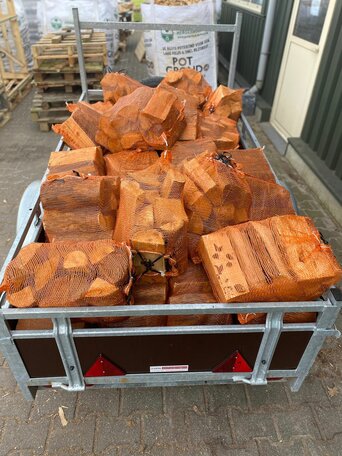 Haardhout Zwarte Elzen + gratis gebruik aanhanger Op=Op