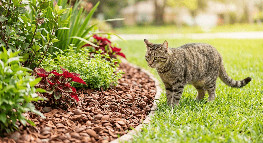 Cacaodoppen tegen katten in de tuin - Boomschors.nl