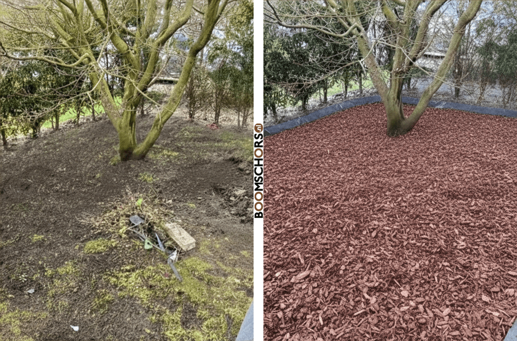 Inspiratie Tuinproject - Voor en Na Foto’s - Boomschors.nl