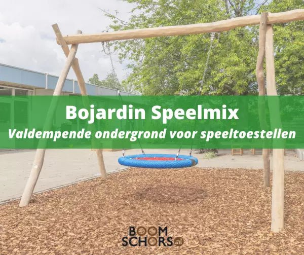 Bojardin Speelmix - Valdempende ondergrond voor speeltoestellen - Boomschors.nl