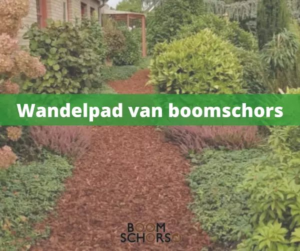 Wandelpad van boomschors - Boomschors.nl