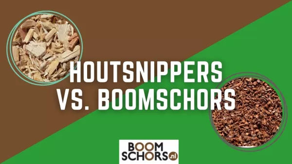 Verschil tussen houtsnippers en boomschors