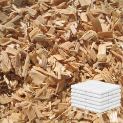 Houtsnippers op pallet - Boomschors.nl