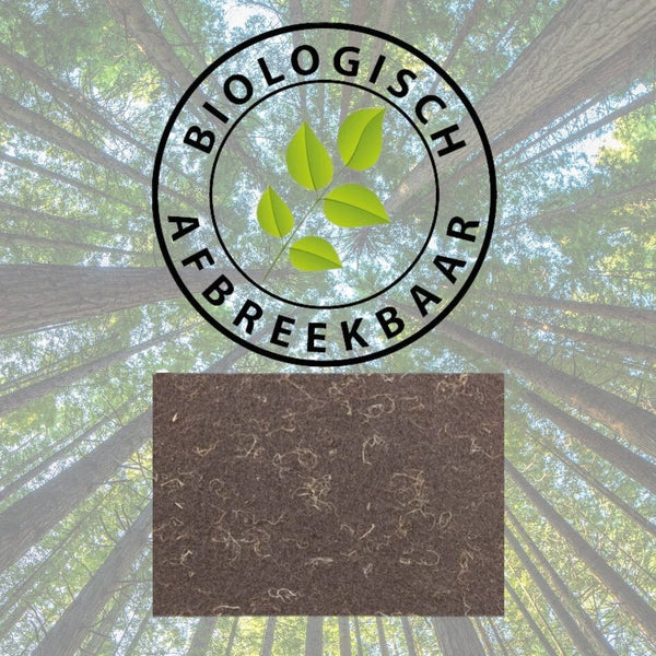 Florade Biologisch afbreekbaar onkruiddoek van golfkarton, 1 x 25 m