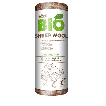 Bio Sheep Wool 0,8m x 1m 250g Bruin - Per Meter