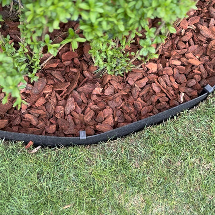 Recy-Edge Borderrand Cortenstaal Zwart 10m x 14cm