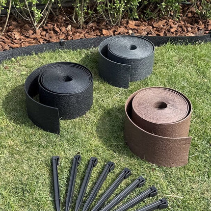 Recy-Edge Borderrand Cortenstaal Bruin 10m x 14cm