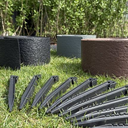 Recy-Edge Borderrand Cortenstaal Zwart 10m x 14cm