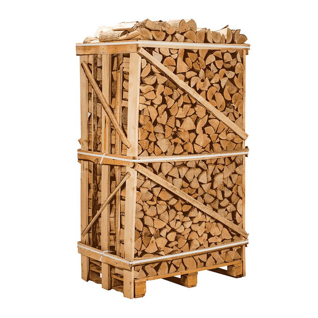 Haardhout Essen Jumbokrat Gestapeld Droog - Boomschors.nl