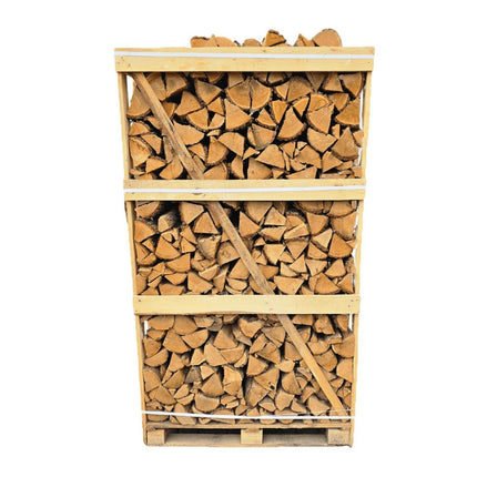 Haardhout Essen Jumbokrat Gestapeld Droog - Boomschors.nl