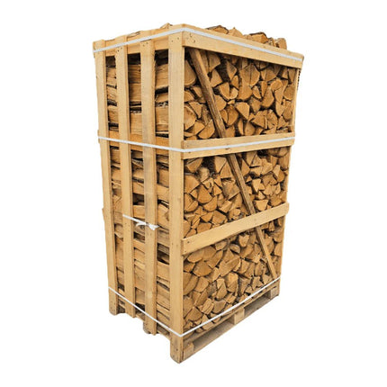 Haardhout Essen Jumbokrat Gestapeld Droog - Boomschors.nl