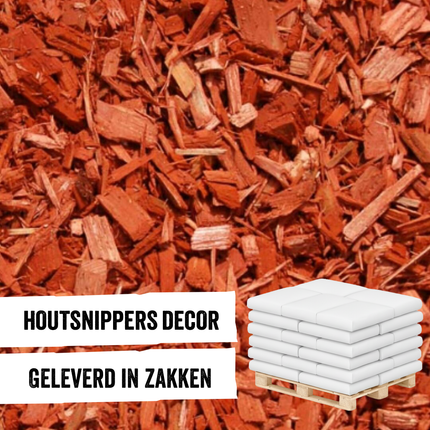 Houtsnippers Color Decor Rood